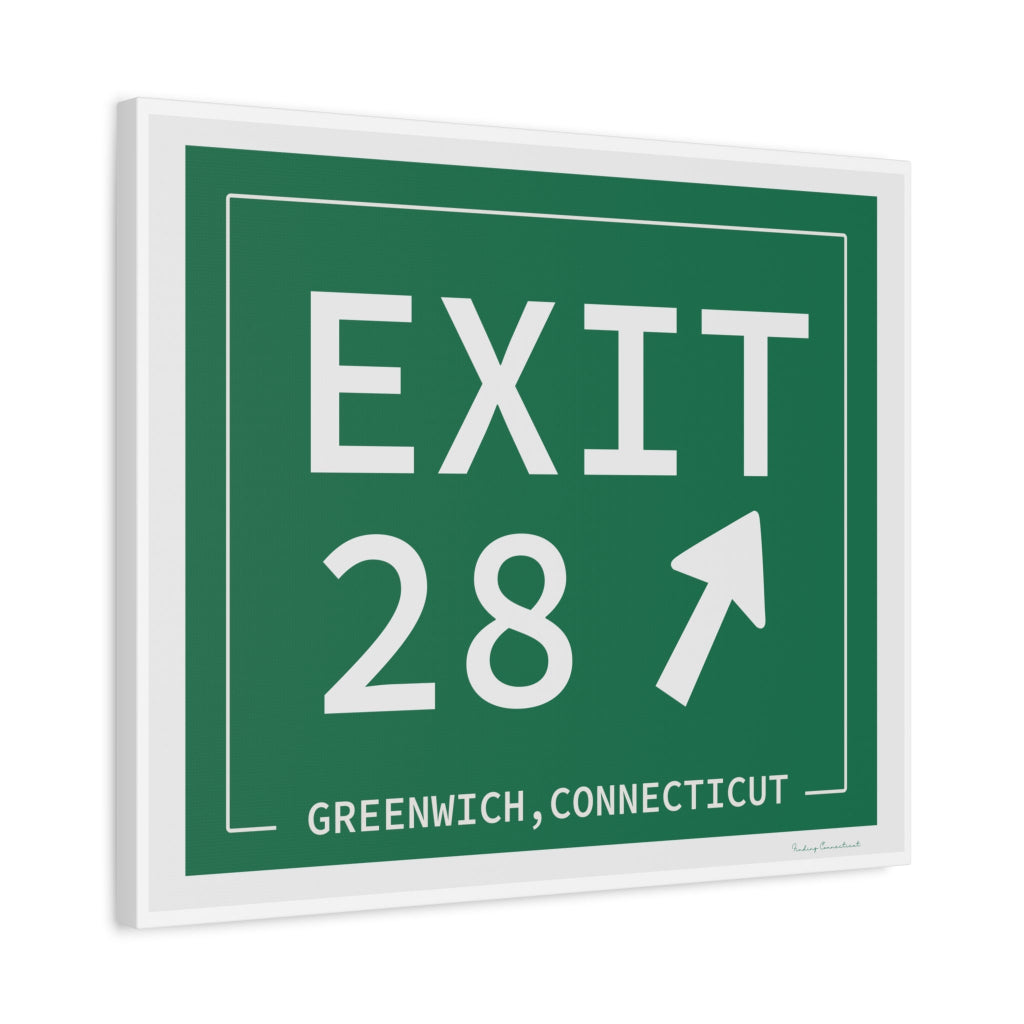Merritt Parkway Exit 28 art decor -Greenwich connecticut gifts and merch by finding connecticut 