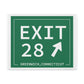 Merritt Parkway Exit 28 art decor -Greenwich connecticut gifts and merch by finding connecticut 