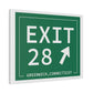 Merritt Parkway Exit 28 art decor -Greenwich connecticut gifts and merch by finding connecticut 