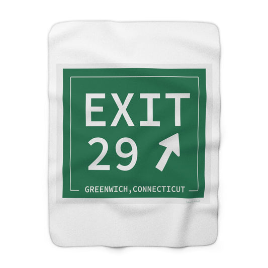 Merritt Parkway Exit 29 Blanket - Greenwich Connecticut gifts and merch by Finding Connecticut 