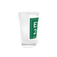Merritt Parkway Exit 29 pint glass -Greenwich Connecticut gifts and merch by Finding Connecticut 