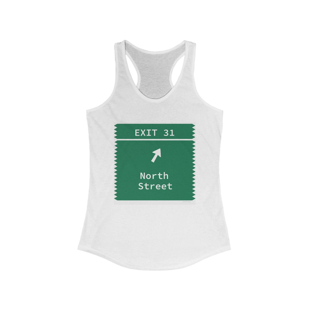 Merritt Parkway Exit 31 Women's tank top shirt - Greenwich Connecticut gifts and merch by Finding Connecticut 