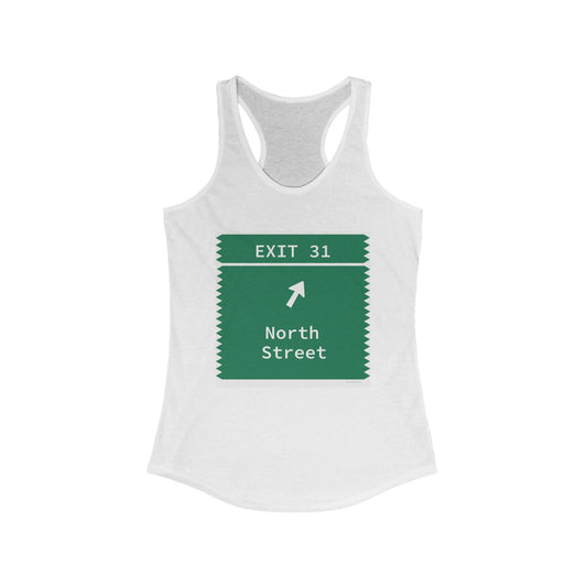 Merritt Parkway Exit 31 Women's tank top shirt - Greenwich Connecticut gifts and merch by Finding Connecticut 
