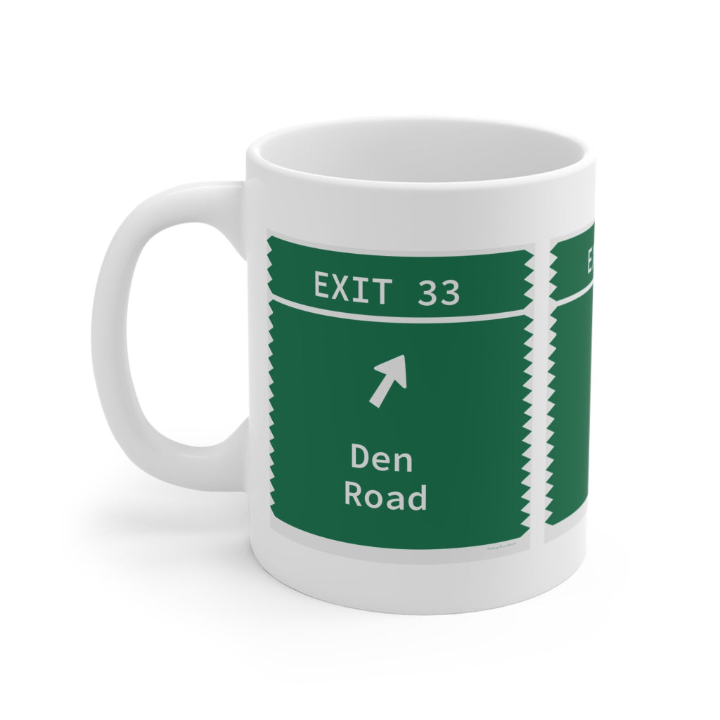 Merritt Parkway Exit 33 Mug - Stamford Connecticut gifts and merch by Finding Connecticut 