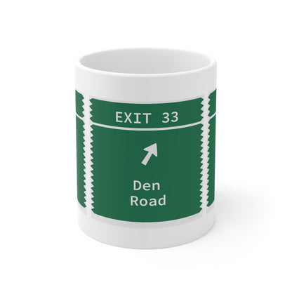 Merritt Parkway Exit 33 Mug - Stamford Connecticut gifts and merch by Finding Connecticut 