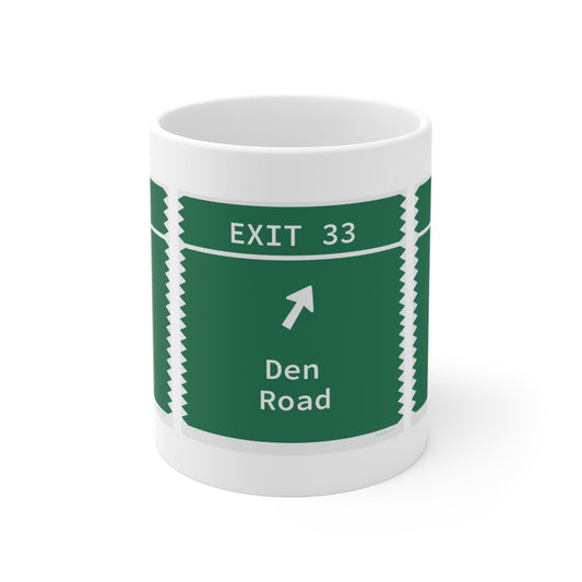 Merritt Parkway Exit 33 Mug - Stamford Connecticut gifts and merch by Finding Connecticut 