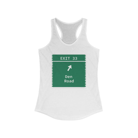 Merritt Parkway Exit 33 Women's tank top shirt - Stamford Connecticut gifts and merch by Finding Connecticut 