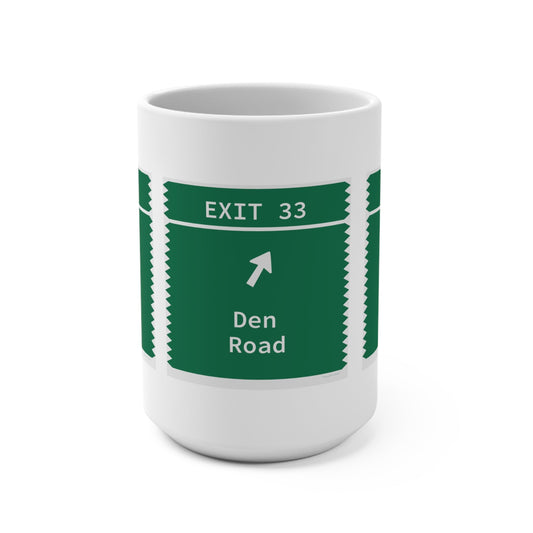 Merritt Parkway Exit 33 mug - Stamford Connecticut gifts and merch by Finding Connecticut 