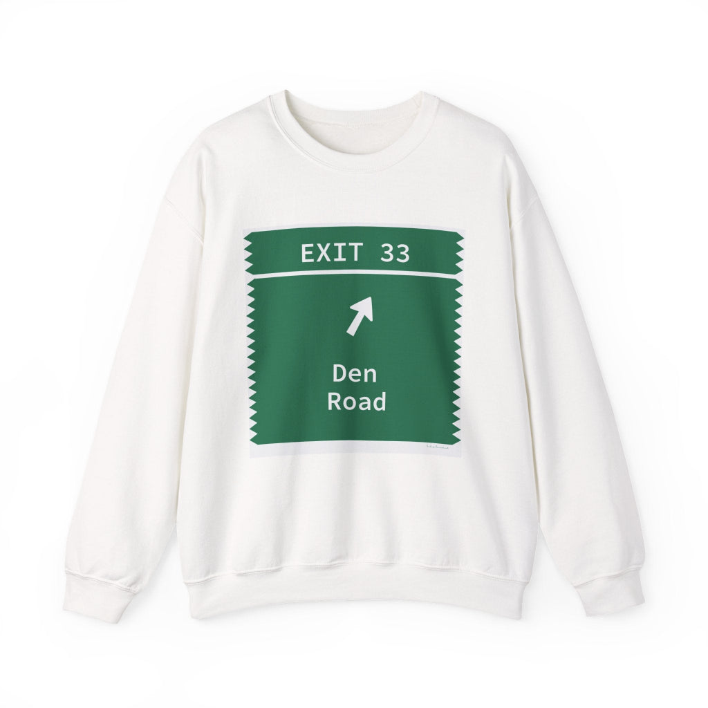 Merritt Parkway Exit 33 unisex sweatshirt - Stamford Connecticut gifts and merch by Finding Connecticut 