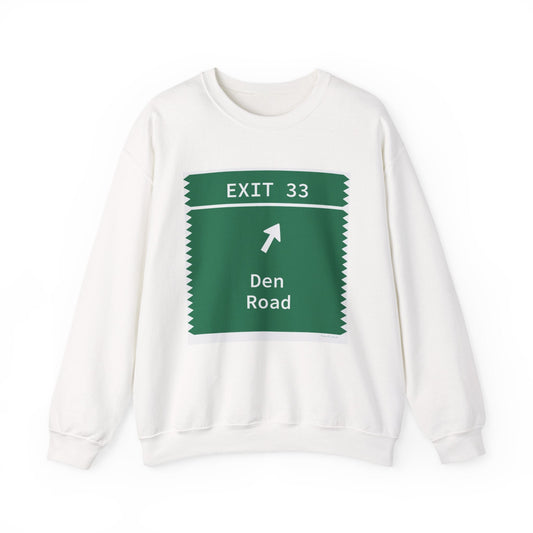Merritt Parkway Exit 33 unisex sweatshirt - Stamford Connecticut gifts and merch by Finding Connecticut 