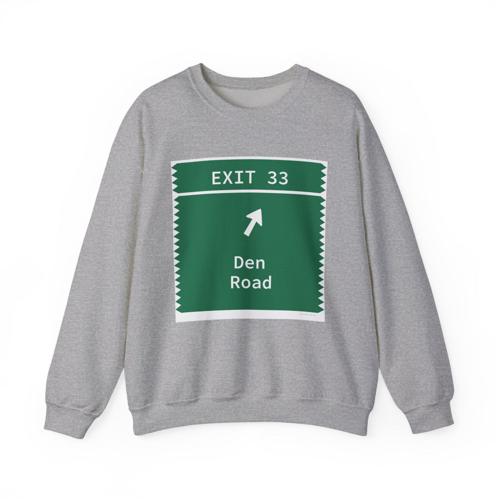 Merritt Parkway Exit 33 unisex sweatshirt - Stamford Connecticut gifts and merch by Finding Connecticut 