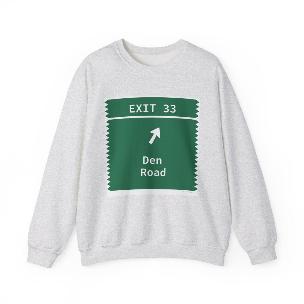 Merritt Parkway Exit 33 unisex sweatshirt - Stamford Connecticut gifts and merch by Finding Connecticut 