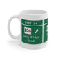 Merritt Parkway Exit 34 Mug - Stamford Connecticut gifts and merch by Finding Connecticut 