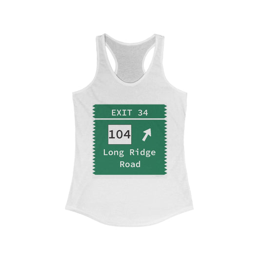 Merritt Parkway Exit 34 women's tank top shirt - Stamford Connecticut gifts and merch by Finding Connecticut 