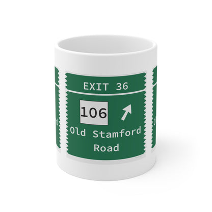 Merritt Parkway Exit 36 Mug - New Canaan Connecticut gifts and merch by Finding Connecticut 