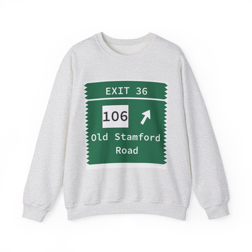 Merritt Parkway Exit 36 sweatshirt - Stamford Connecticut gifts and merch by Finding Connecticut