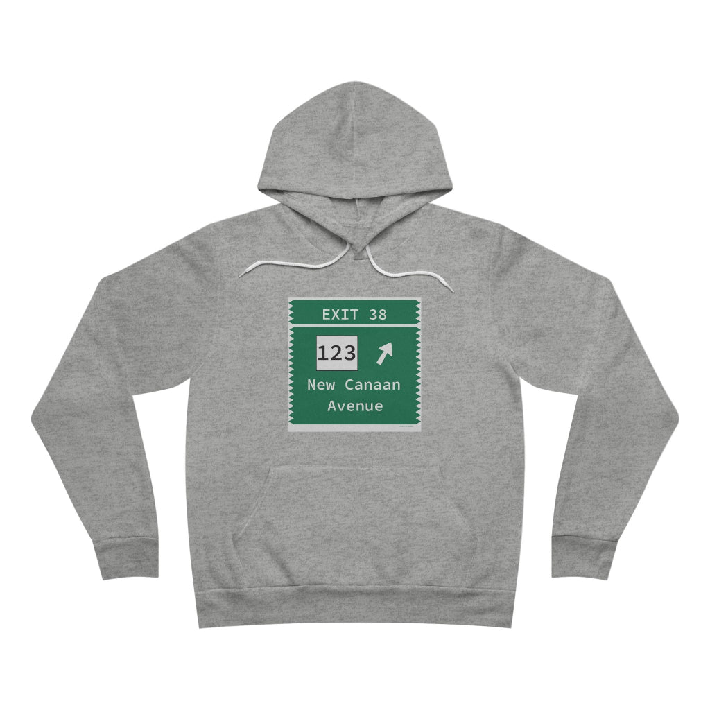 Merritt Parkway Exit 38 unisex hoodie sweatshirt - Norwalk Connecticut gifts and merch by Finding Connecticut
