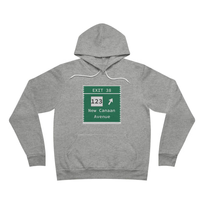 Merritt Parkway Exit 38 unisex hoodie sweatshirt - Norwalk Connecticut gifts and merch by Finding Connecticut