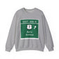 Merritt Parkway Exit 40A-B sweatshirt -  Merritt Parkway and Norwalk Connecticut gifts and merch by Finding Connecticut 