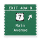 Merritt Parkway Exit 40A-B wall art decor - Merritt Parkway and Norwalk Connecticut gifts and merch by Finding Connecticut 