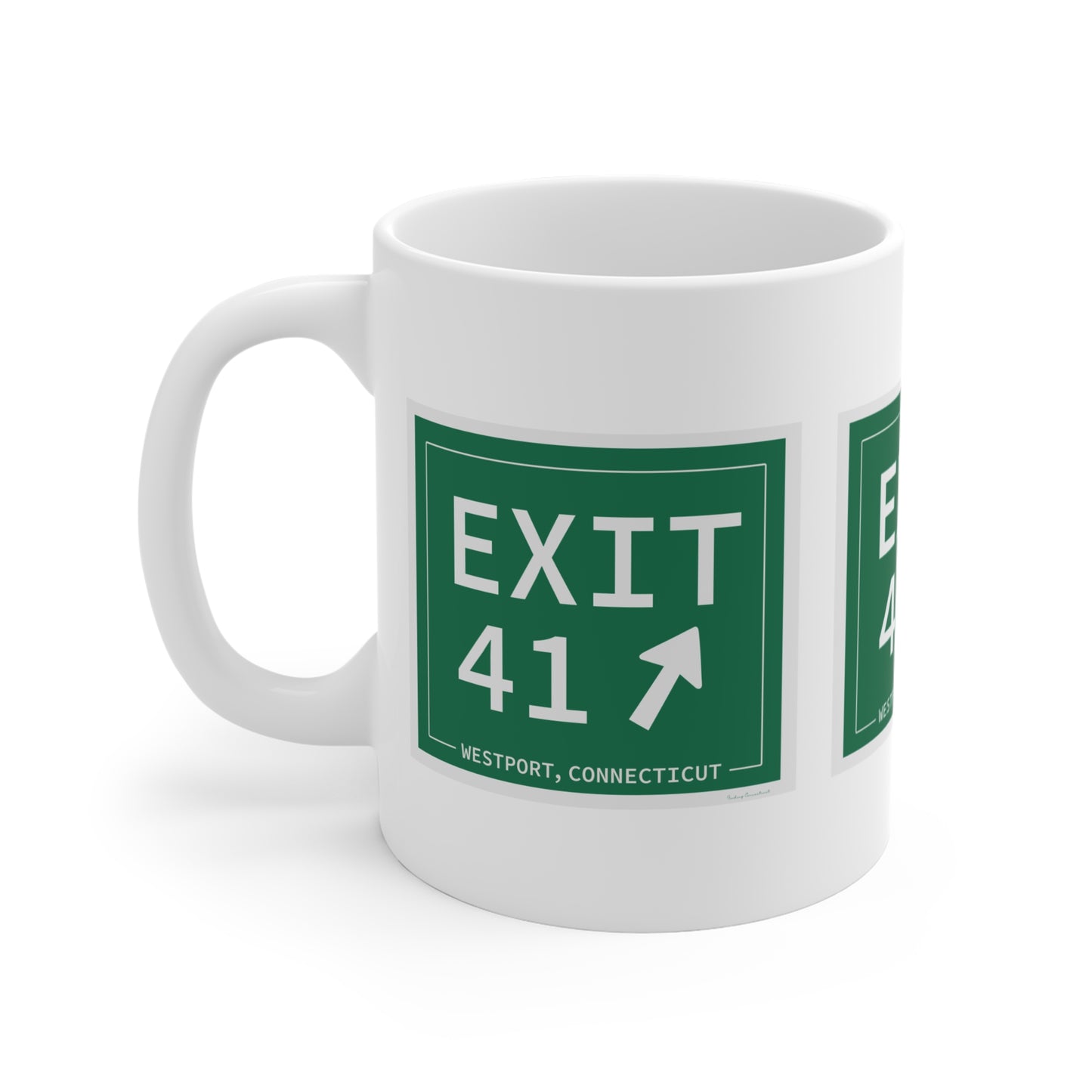 Merritt Parkway Exit 41 mug  - Westport Connecticut gifts and merch by Finding Connecticut