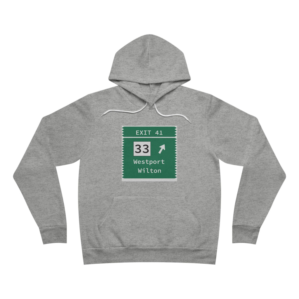 Merritt Parkway Exit 41 unisex hoodie sweatshirt - Westport Connecticut gifts and merch by Finding Connecticut