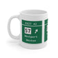 Merritt Parkway Exit 42 Mug - Westport Connecticut gifts and merch by Finding Connecticut 