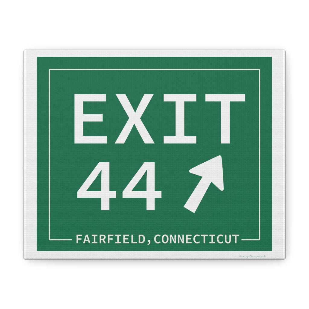 Merritt Parkway Exit 44 art decor - Fairfield County gifts and merch by Finding Connecticut 