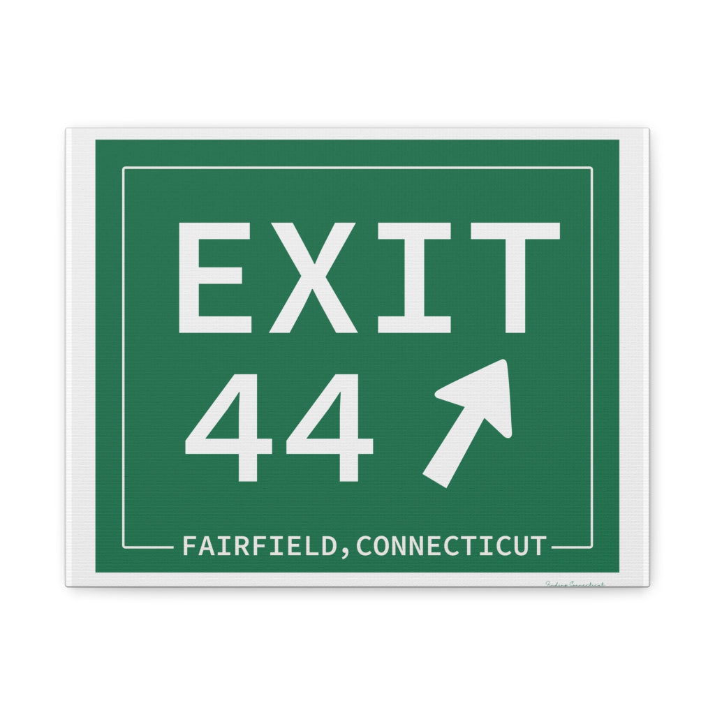 Merritt Parkway Exit 44 art decor - Fairfield County gifts and merch by Finding Connecticut 