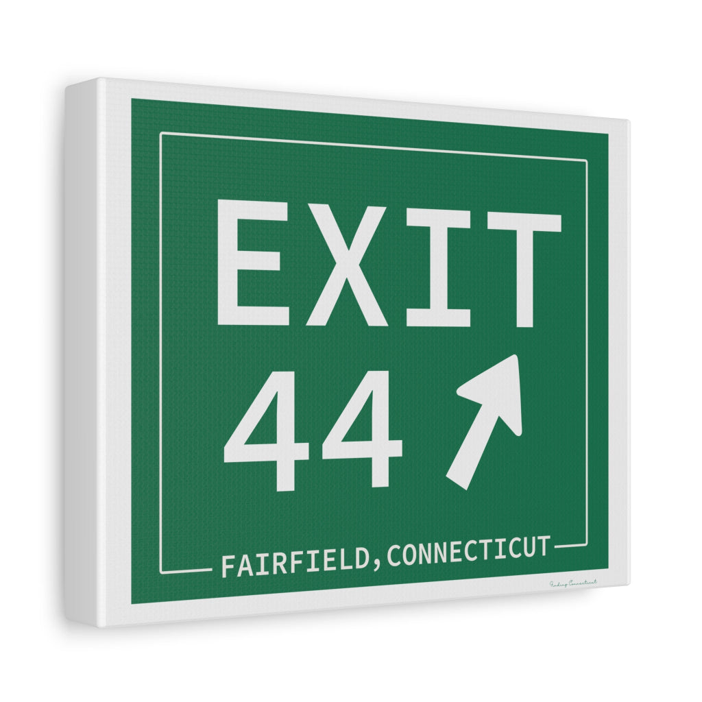 Merritt Parkway Exit 44 art decor - Fairfield County gifts and merch by Finding Connecticut 