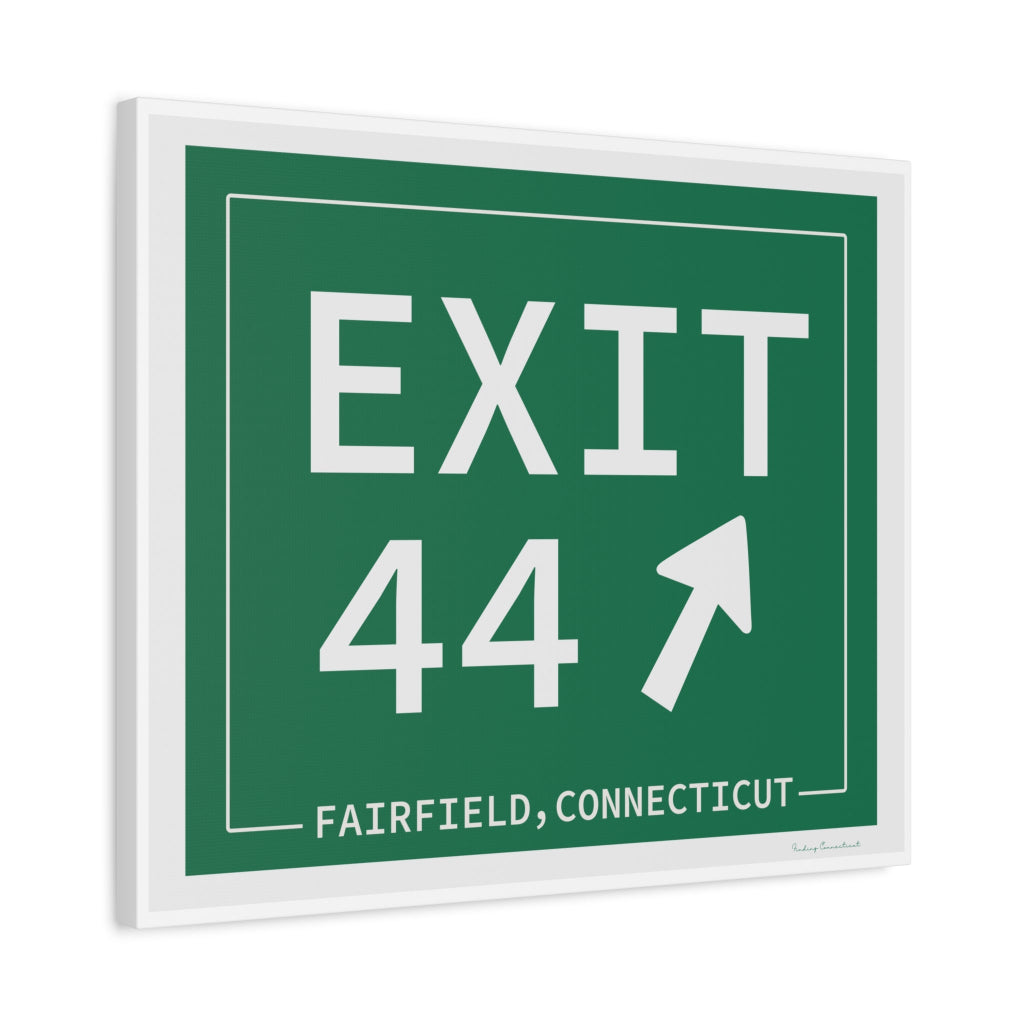 Merritt Parkway Exit 44 art decor - Fairfield County gifts and merch by Finding Connecticut 