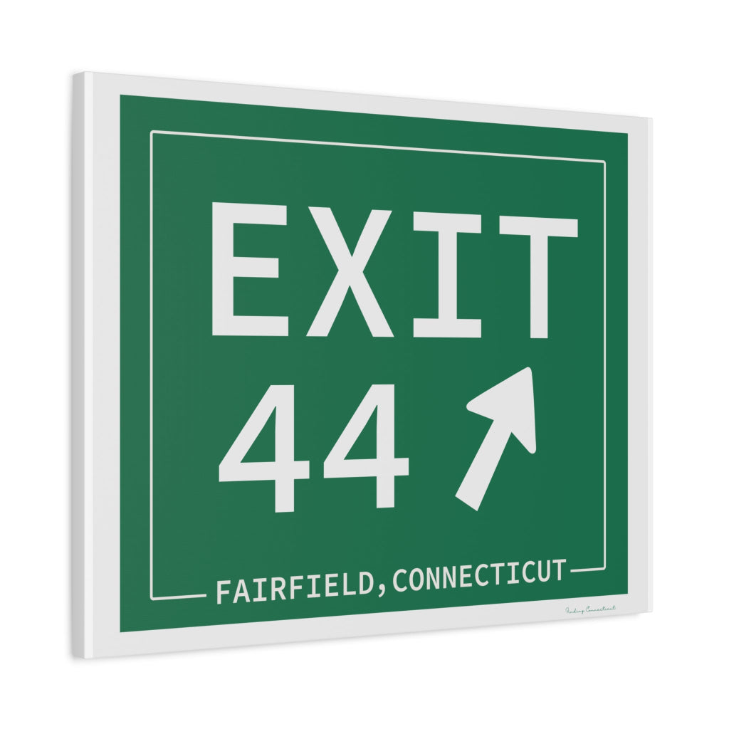 Merritt Parkway Exit 44 art decor - Fairfield County gifts and merch by Finding Connecticut 