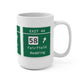 Merritt Parkway Exit 44  mug - Fairfield Connecticut gifts and merch by Finding Connecticut 