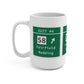 Merritt Parkway Exit 44  mug - Fairfield Connecticut gifts and merch by Finding Connecticut 