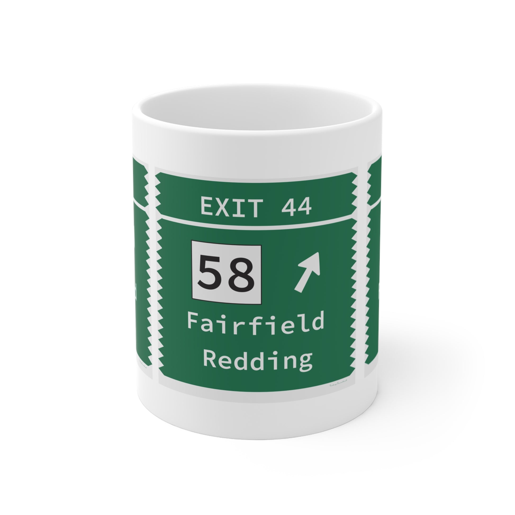 Merritt Parkway Exit 44 mug - Fairfield Connecticut gifts and merch by finding connecticut