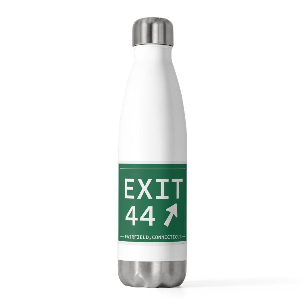 Merritt Parkway Exit 44 water bottle  Fairfield Connecticut gifts and merch  by Finding  Connecticut 
