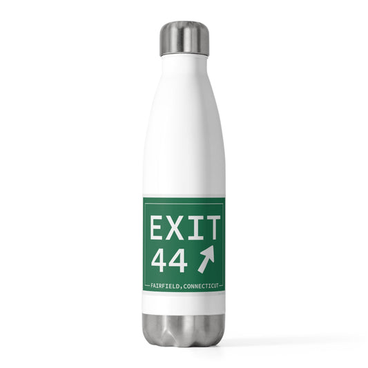 Merritt Parkway Exit 44 water bottle  Fairfield Connecticut gifts and merch  by Finding  Connecticut 