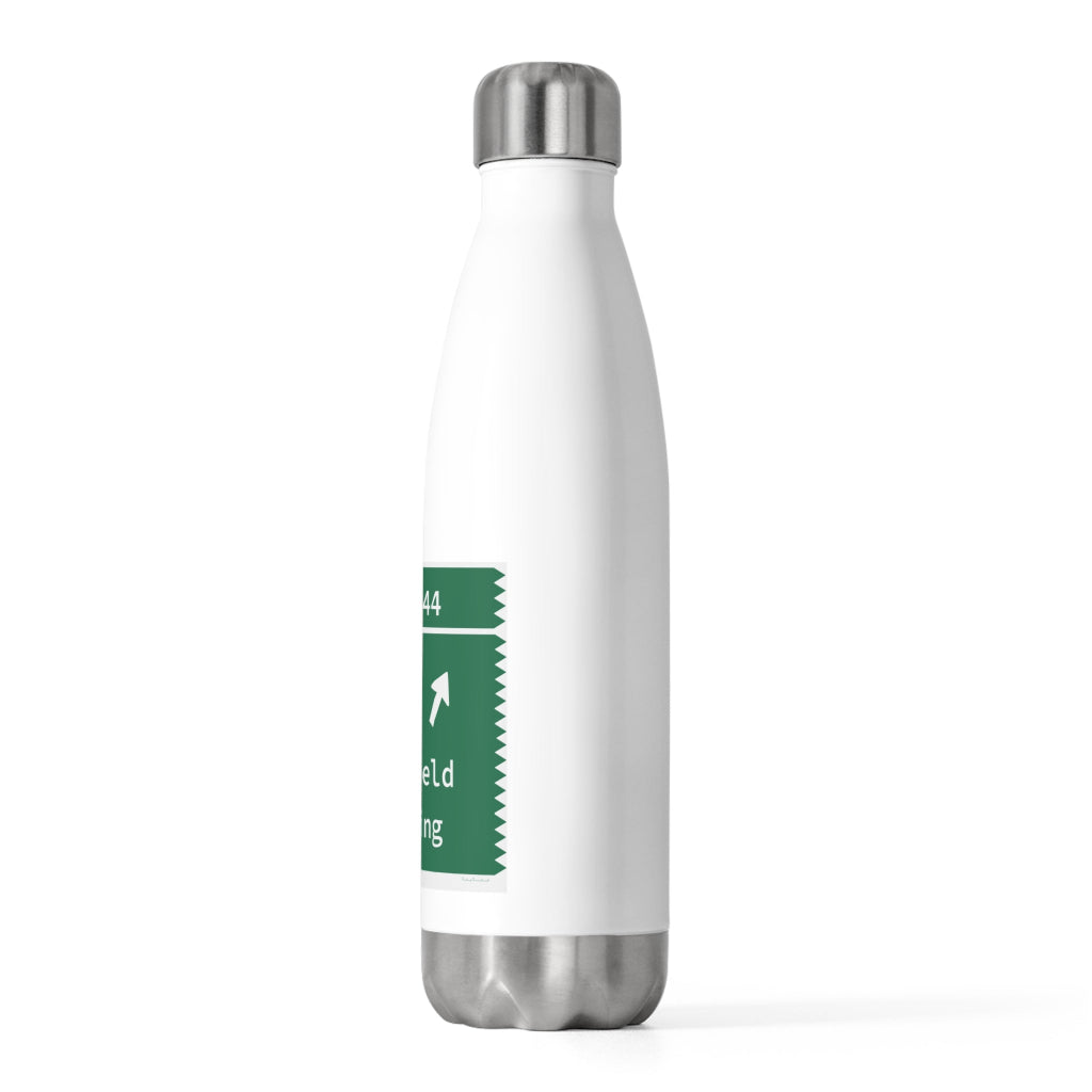 Merritt Parkway Exit 44 water bottle - Merritt Parkway and Fairfield Connecticut gifts and merch by Finding Connecticut 