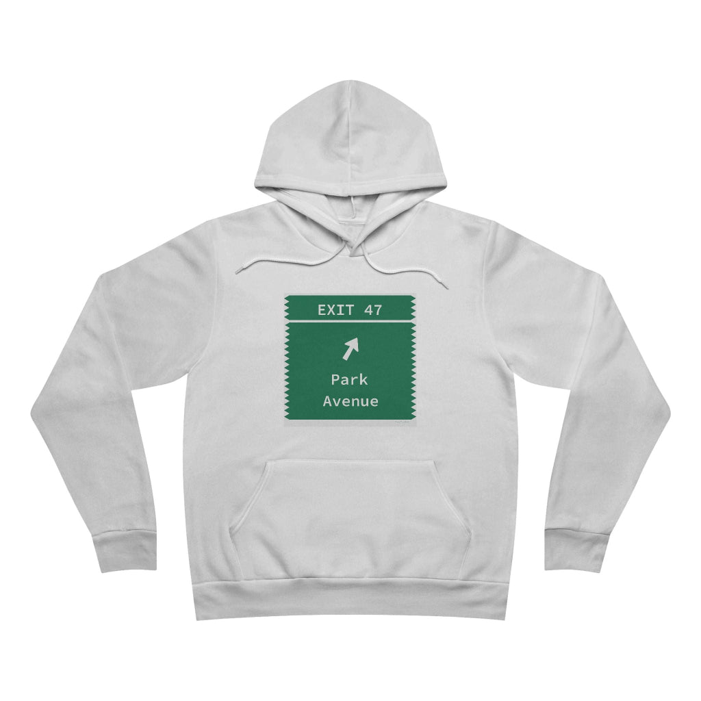 Merritt Parkway Exit 47 hoodie sweatshirt - Trumbull Connecticut gifts and merch by Finding Connecticut 