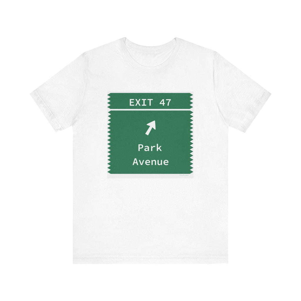 Merritt Parkway Exit 47 t shirt - Trumbull Connecticut gifts and merch by Finding Connecticut 