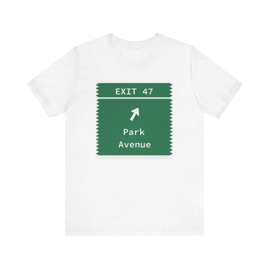 Merritt Parkway Exit 47 t shirt - Trumbull Connecticut gifts and merch by Finding Connecticut 