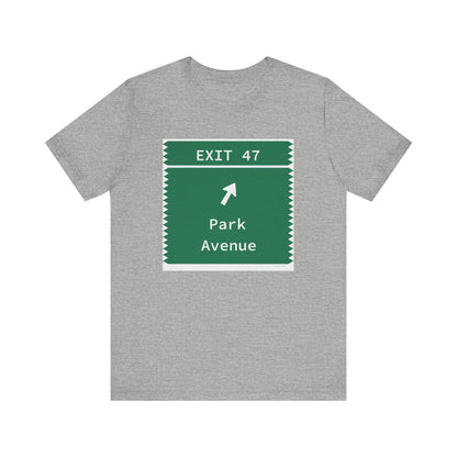 Merritt Parkway Exit 47 t shirt - Trumbull Connecticut gifts and merch by Finding Connecticut