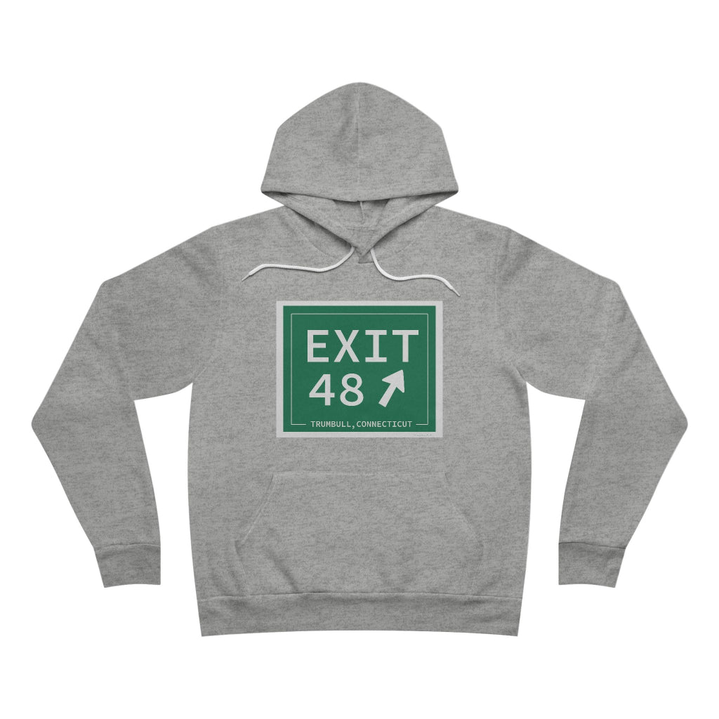 Merritt Parkway Exit 48 hoodie sweatshirt - Merritt parkway and trumbull Connecticut gifts and merch by Finding Connecticut 