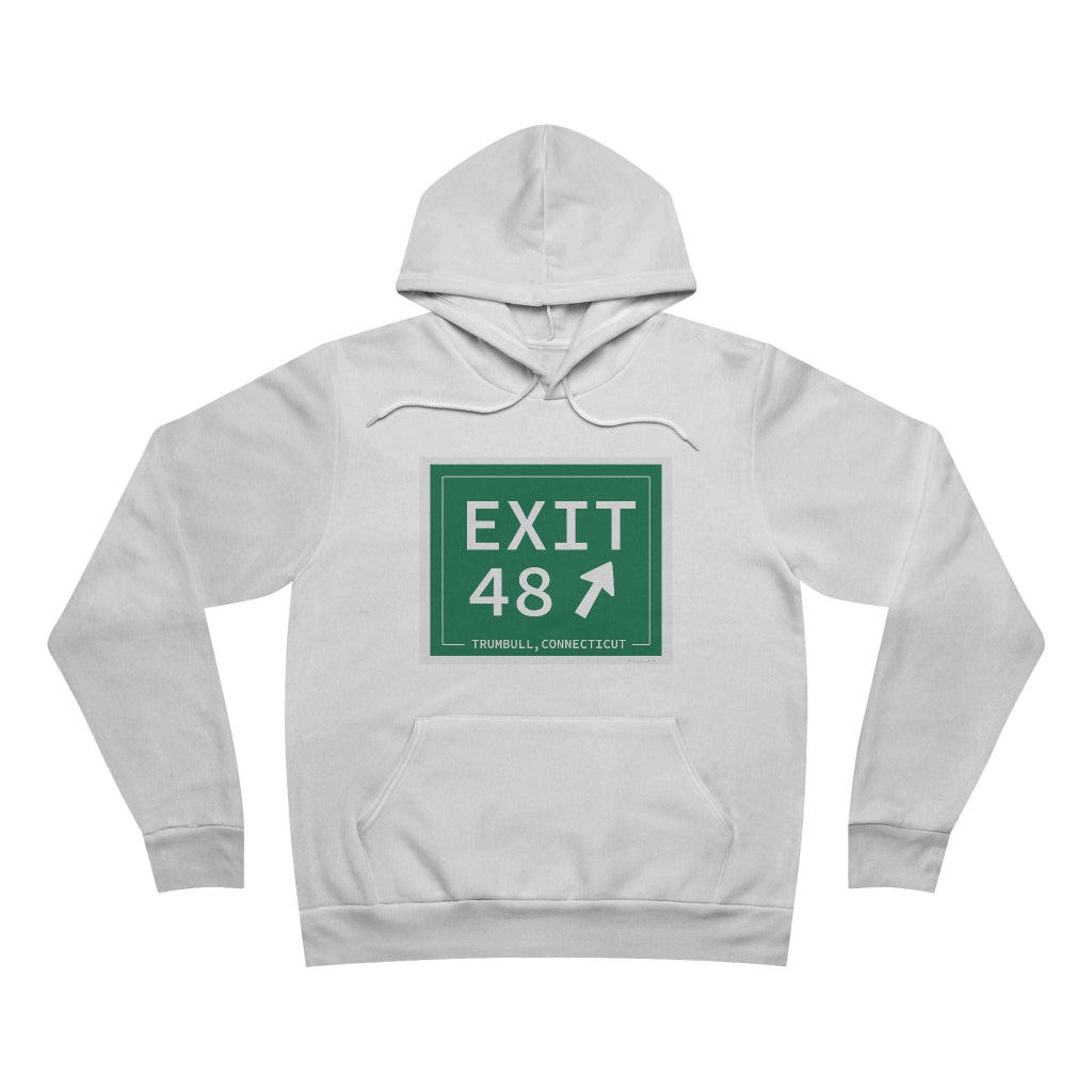 Merritt Parkway Exit 48 hoodie sweatshirt - Merritt parkway and trumbull Connecticut gifts and merch by Finding Connecticut 