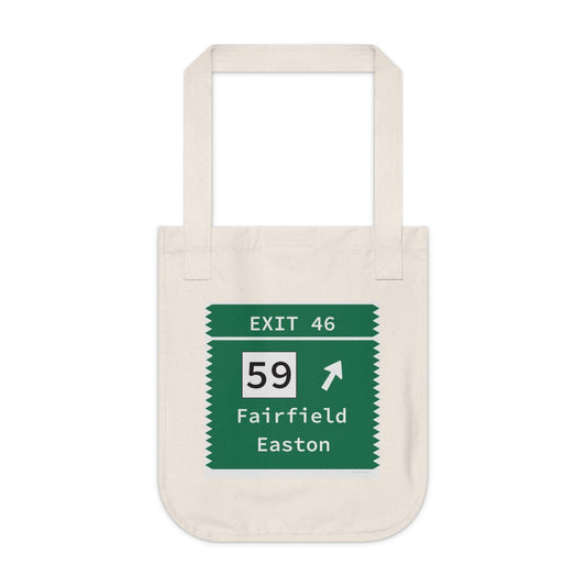 Merritt Parkway Exit 48 tote bag - Fairfield connecticut gifts and merch by Finding Connecticut 