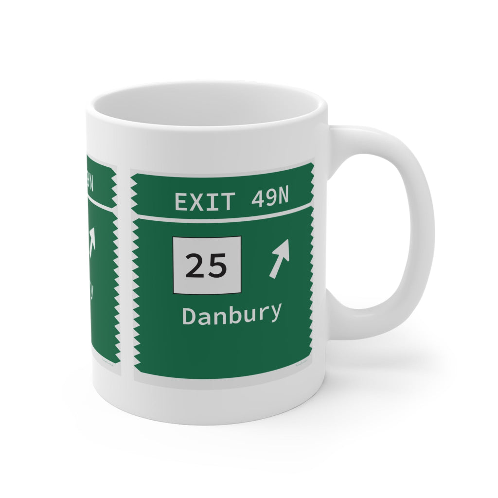 Merritt Parkway Exit 49N mug - Trumbull Connecticut gifts and merch by Finding  Connecticut 