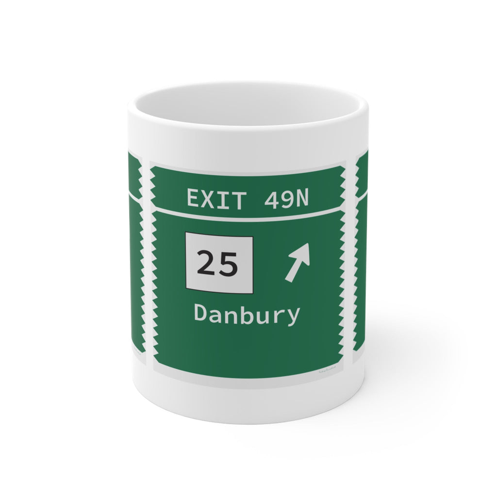 Merritt Parkway Exit 49N mug - Trumbull Connecticut gifts and merch by Finding  Connecticut 