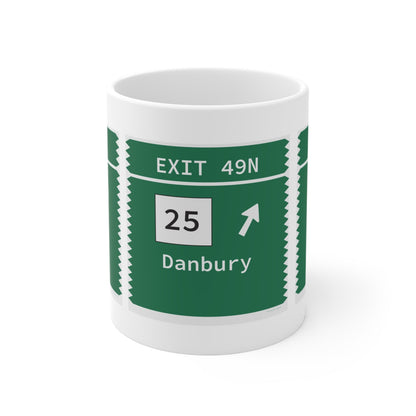 Merritt Parkway Exit 49N mug - Trumbull Connecticut gifts and merch by Finding  Connecticut 