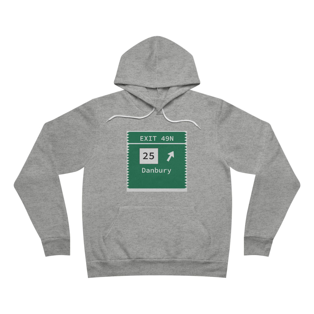 Merritt Parkway Exit 49N unisex hoodie sweatshirt - Trumbull Connecticut gifts and merch by Finding Connecticut