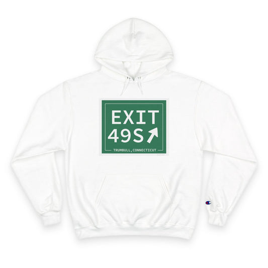 Merritt Parkway Exit 49S champion hoodie sweatshirt - Merritt Parkway and trumbull Connecticut gifts and merch by Finidng Connecticut 